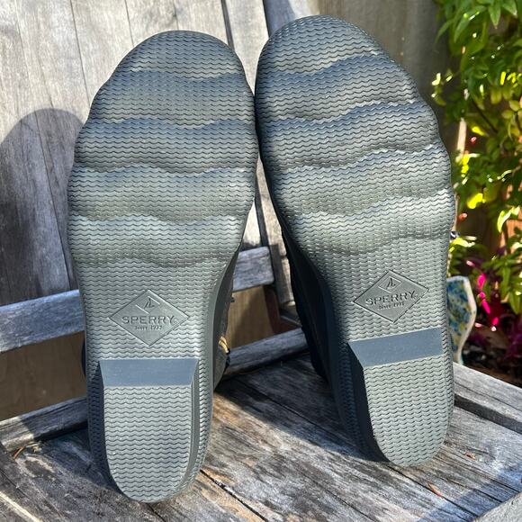 SPERRY Syren Gulf Duck Boot Black Womens Size 7 NEW Rain Waterproof - Picture 5 of 9